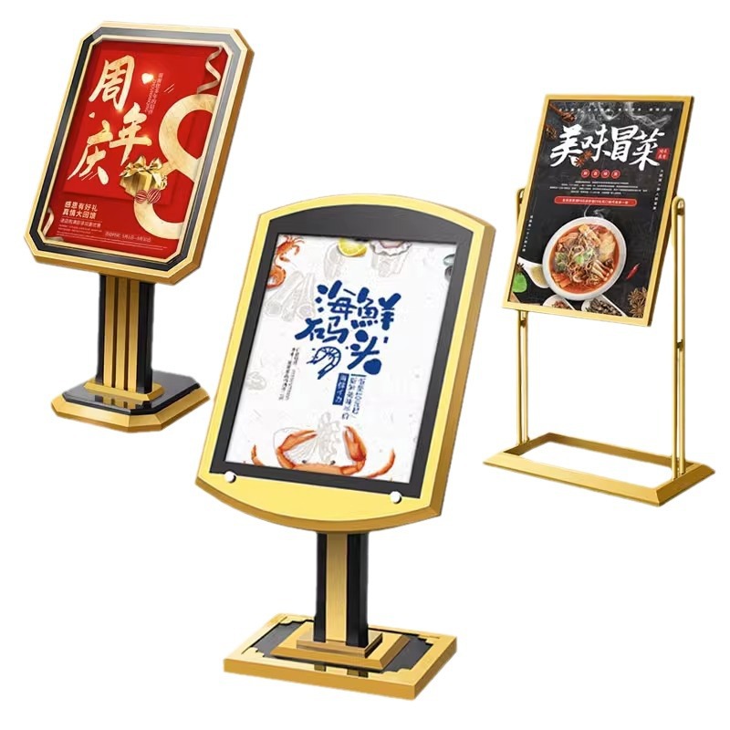 3, 4, 5성급 호텔 아파트 호텔 로비 수직 환영 표지판 안내 표지판 빌보드 스테인레스 스틸 디스플레이 표지판