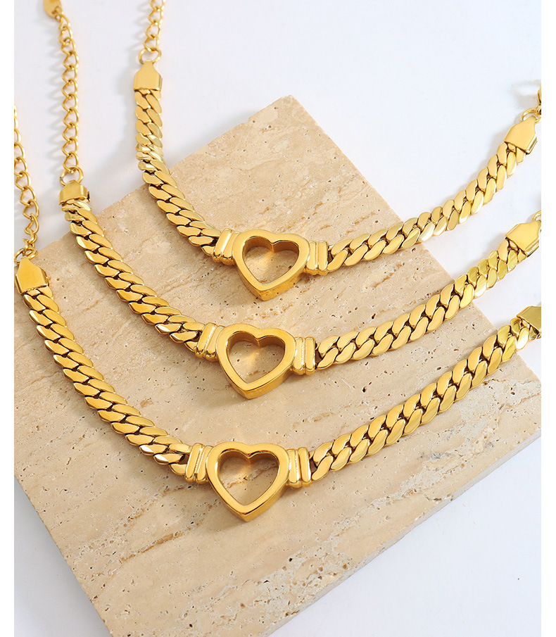 Simple Style Solid Color Titanium Steel Chain Bracelets 1 Piece