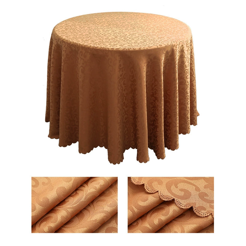 Foreign trade European -style wear -resistant high -temperature table cloth hotel anti -slip wedding banquet house cloth tither round tablecloth
