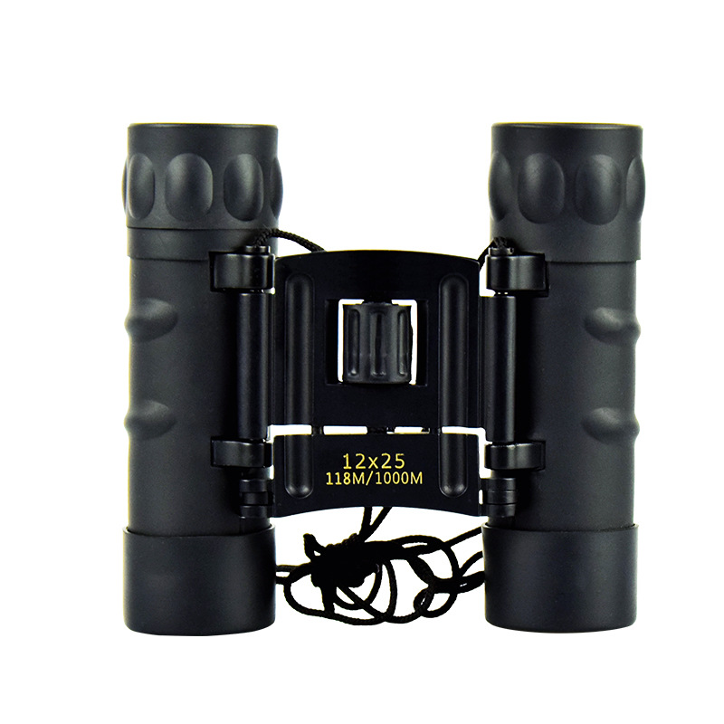 厂家批发1225双筒望远镜户外便携式4k高清高倍看演唱会小型望远镜