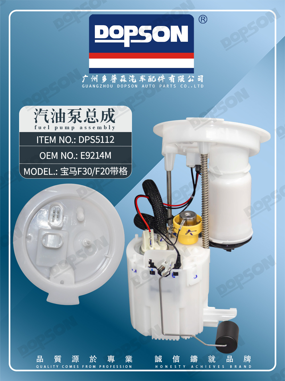 16117243975 0580200330 16117297778 F30/F20 fuel pump assembly with grid