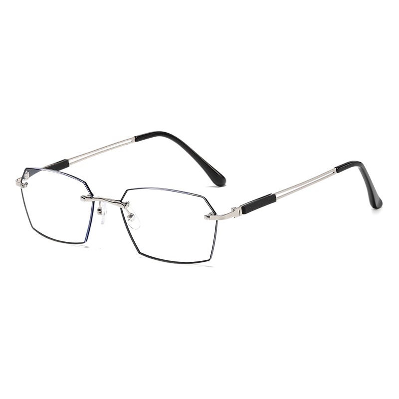 Gafas de presbicia de alta definición de moda roja en línea para personas de mediana edad y ancianos Nueva pintura sin marco gafas de presbicia de luz anti-azul de moda para hombres