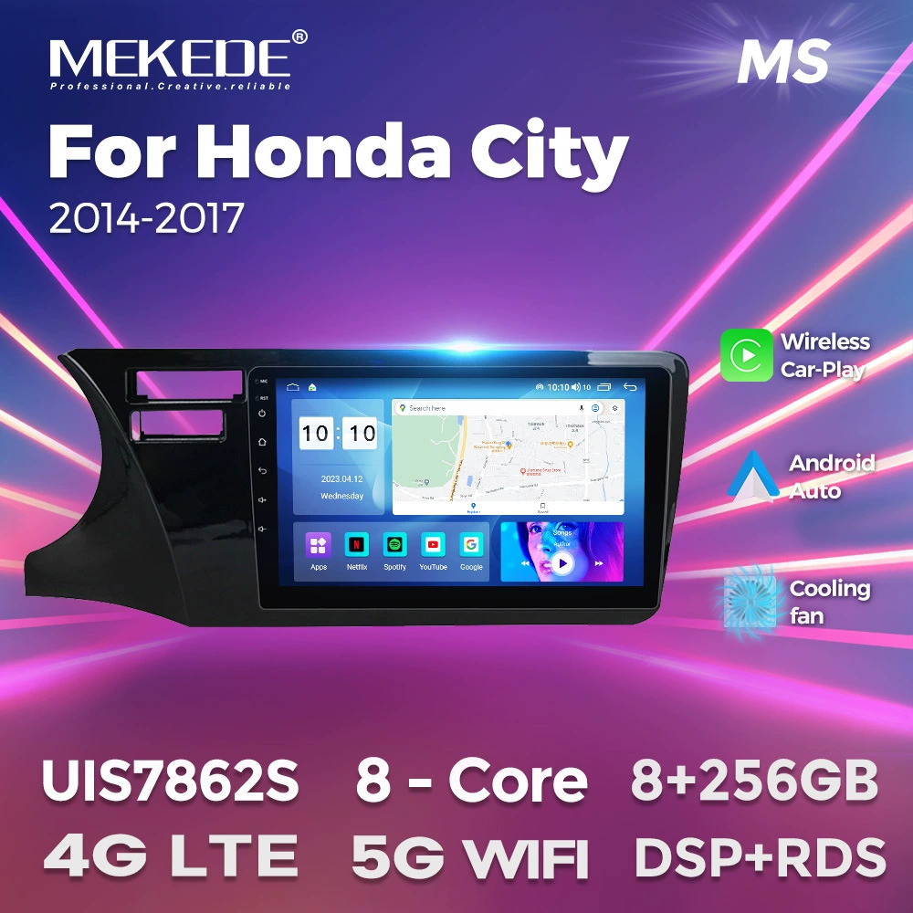 Подходит для Honda CITY 15-21 Android крупноэкранная центральная мультимедийная навигационная панель 8+256ГБ