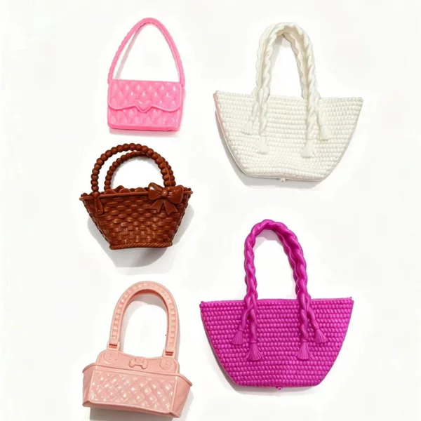 Barbie doll new soft rubber bag toy accessories exquisite doll bag play house fashion toy accessories