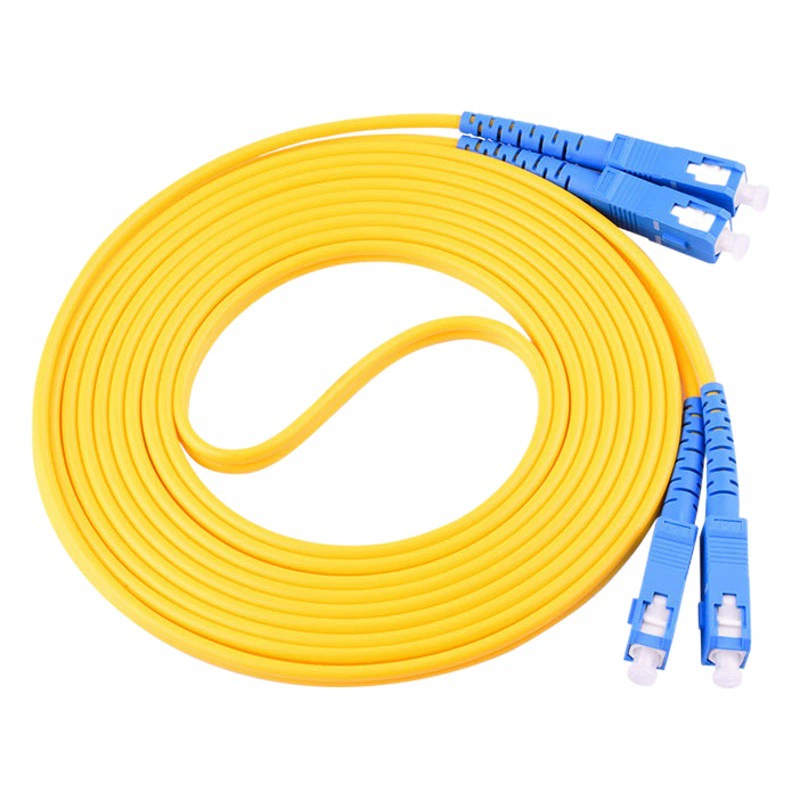 Одномодовая Перемычка волокна двойн-ядра SC-SC-UPC диаметр провода 3,0 мм отрезок провода инженерства заварки телекоммуникационного класса профессиональный 3 м