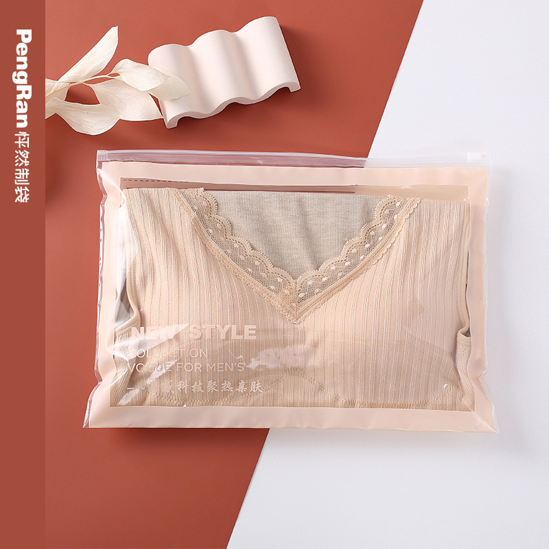 通用女士内衣文胸pe拉链袋 透明服装打底裤包装 丝袜塑料自封袋