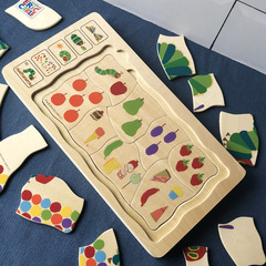 Multi-layer fuzzy caterpillar puzzle Early education children's teaching toy foreign trade cross-border version Hungry Hungry Caterpillar