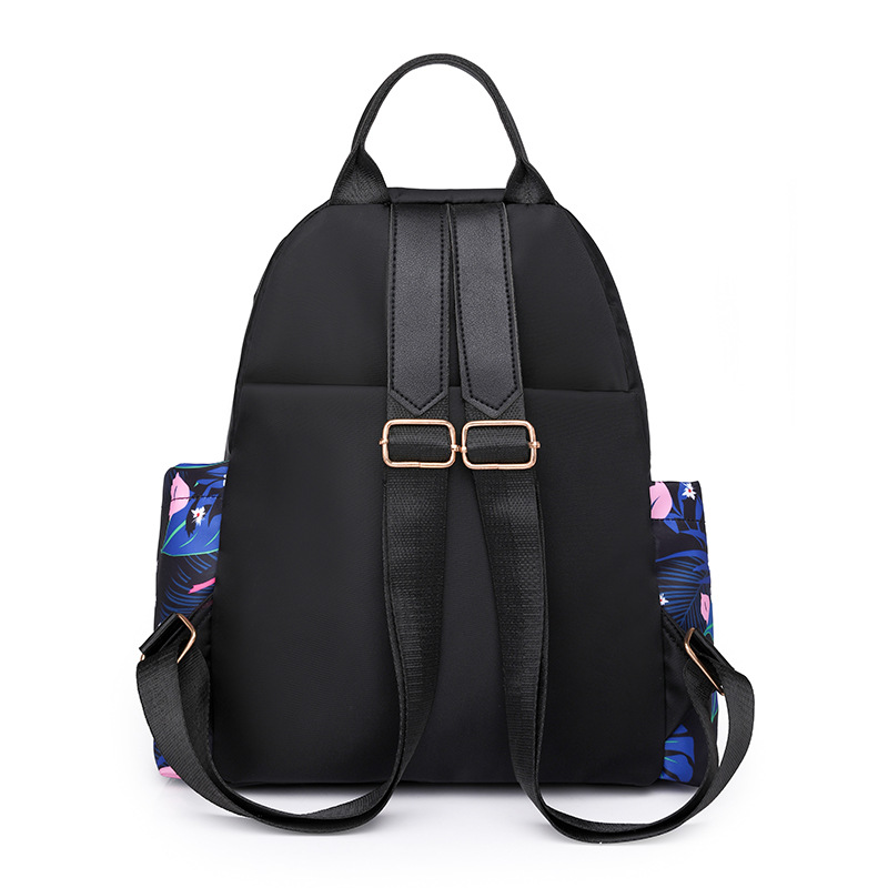 2024 nueva mochila de nailon casual para mujer, moda, impresión de tendencia, contraste, mochila de viaje de gran capacidad, cabello