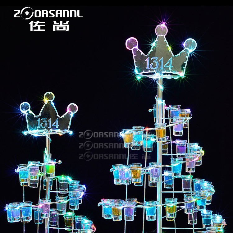 Bar club nocturno KTV estante del vino emisor de luz saxofón titular de la taza de bala titular de la taza de cóctel creativo titular de la taza de emisión de luz