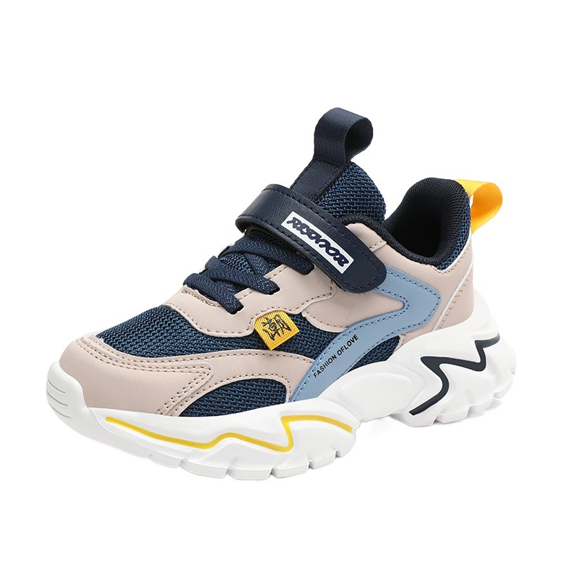 Zapatos para niños 2026 primavera nueva malla transpirable para niños con suela suave ligera para estudiantes de primaria para correr zapatos deportivos para niños