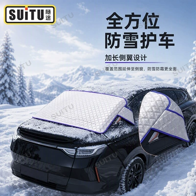 visor, dual-purpose sun and snow — Car snow shield