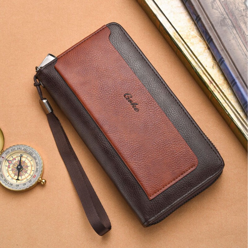 New 2026 Men's Wallet, Long Style, Large Capacity, Multiple Card Slots, Retro Men's Bag, Id Holder, Multifunctional Coin Purse New 2026 Men's Wallet, Long Style, Large Capacity, Multiple Card Slots, Retro Men's Bag, Id Holder, Multifunctional Coin Purse