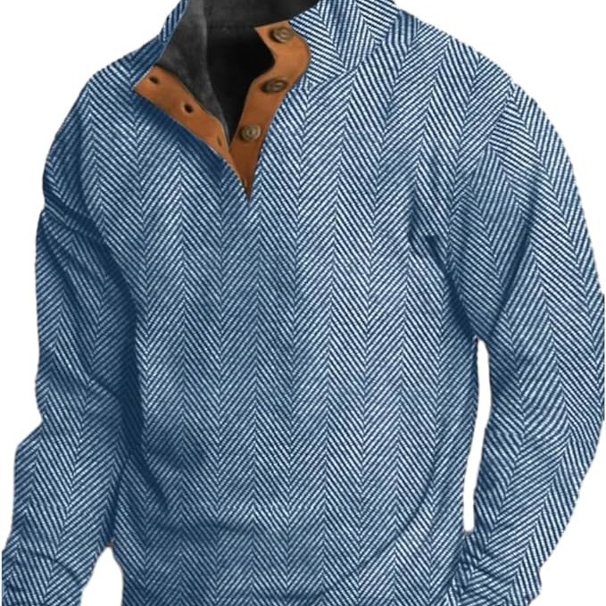 Men's Sweatshirt With Stand Up Collar For Autumn And Winter_voghion.com