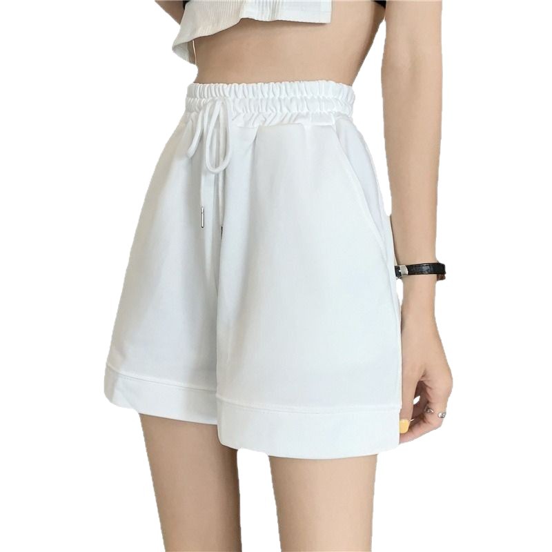 衛ズボンのショートパンツの女性の広脚の運動風の短いタイプの夏の薄いタイプの3分のカジュアルな高腰の女性のズボンの今年の流行のズボン