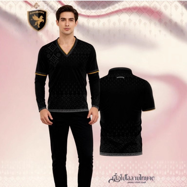 Erkak 3D chop shirt va long pants to'plami