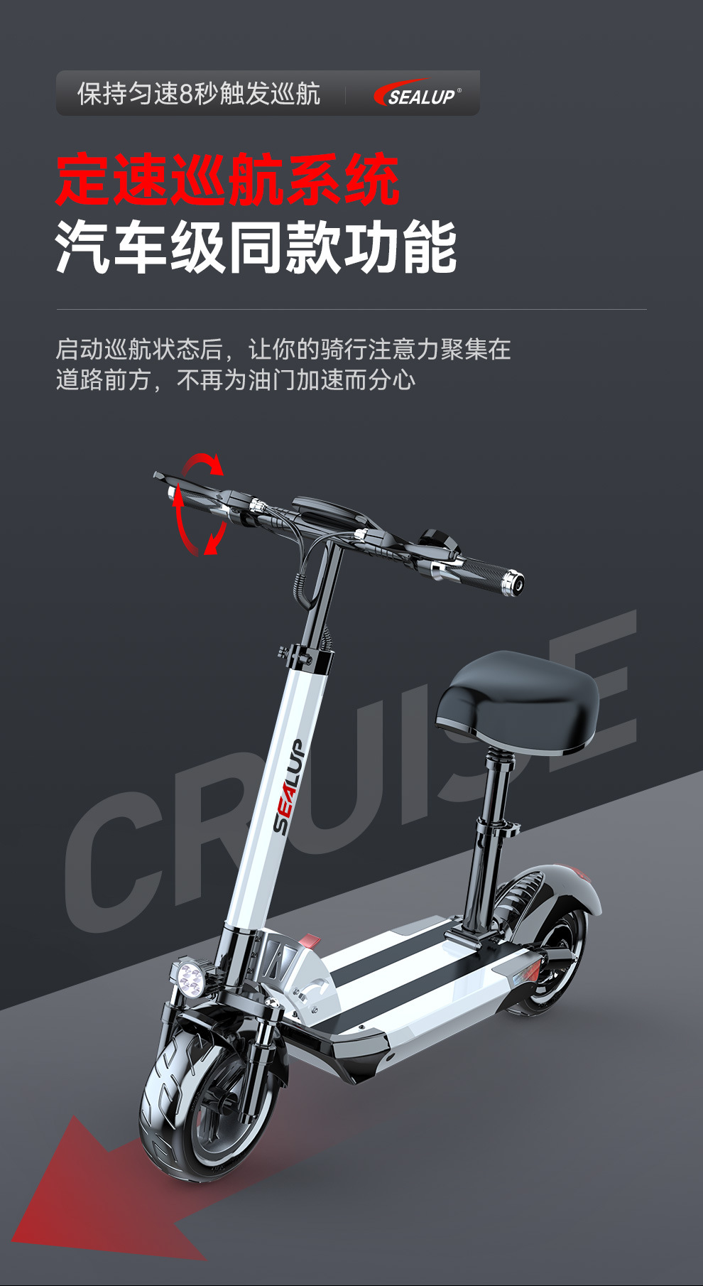 Folding electric scooter, 10-inch aluminum alloy two-wheeled e-bike