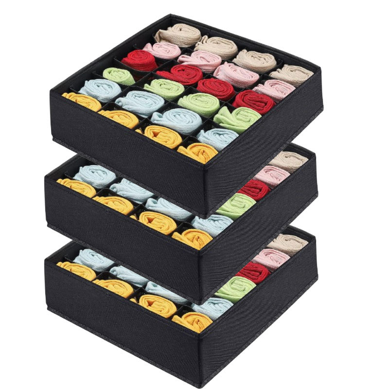 3 piezas de 24 cuadrados de borde negro negro