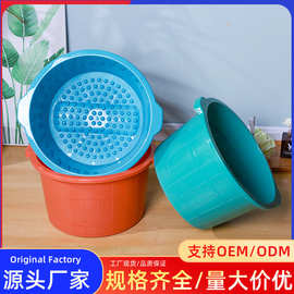 厂家足浴盆 塑料泡脚桶 家用圆形足浴盆 洗衣盆泡脚盆 加厚塑料盆