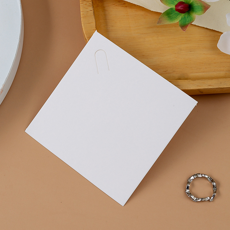 Tarjeta de papel de embalaje anillo tarjeta de clip de pelo pendientes pulsera anillo de pelo broche tarjeta de pendientes personalizada logotipo tarjeta de collar joyería