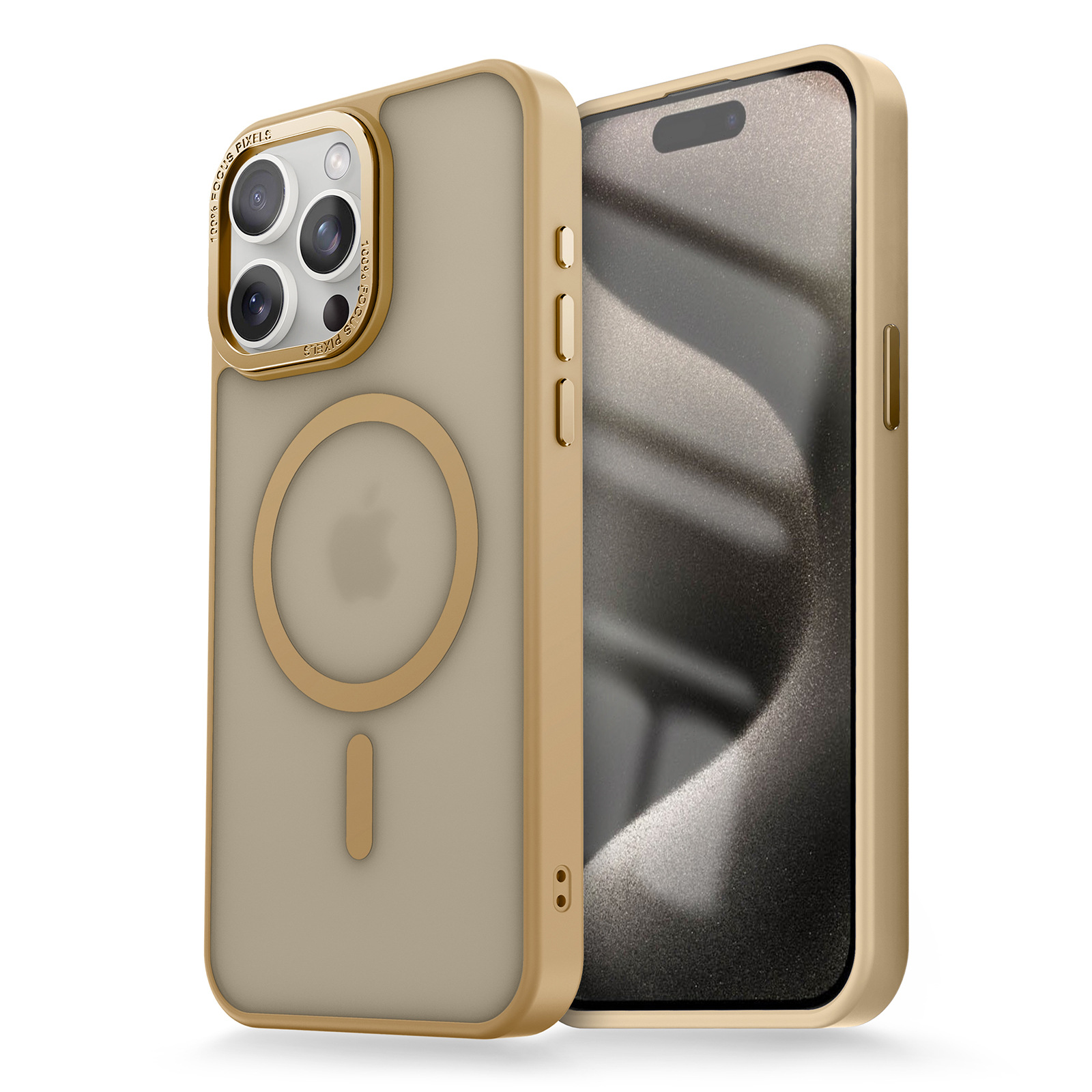 Aplicable a Apple 16 ProMax escudo de gran agujero hardware piel de la caja de teléfono móvil lente de absorción de metal cubierta protectora image 14