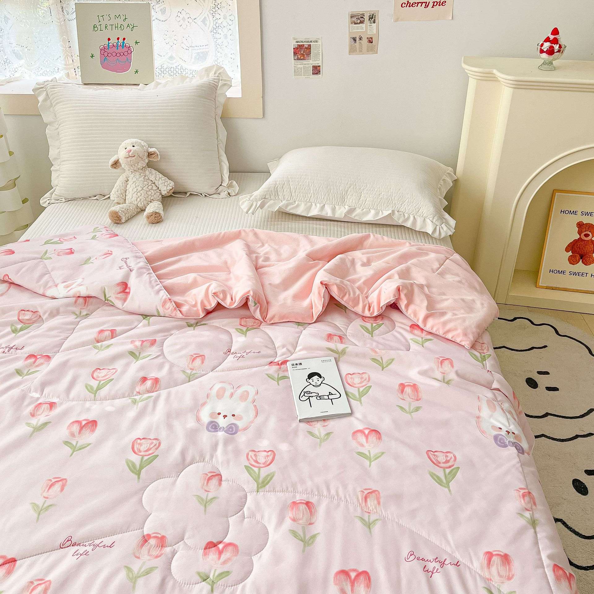 Edredón de verano de clase A, edredón de enfriamiento de verano, edredón de aire acondicionado, dormitorio individual para niños, edredón fino de primavera y otoño, se puede lavar a máquina en verano