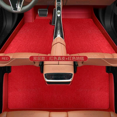 S07 L06 L07 S09 Sl03 G318: Modelə uyğun ayaqaltı - double-layer-red-leather-velvet-blanket