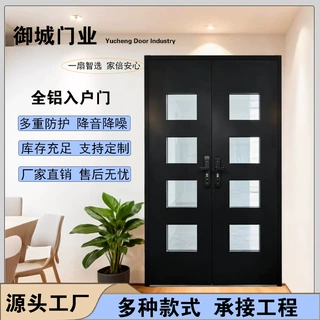 出口贸易大门偏轴门中轴门全铝门工厂系统门平开门入户门工厂直销