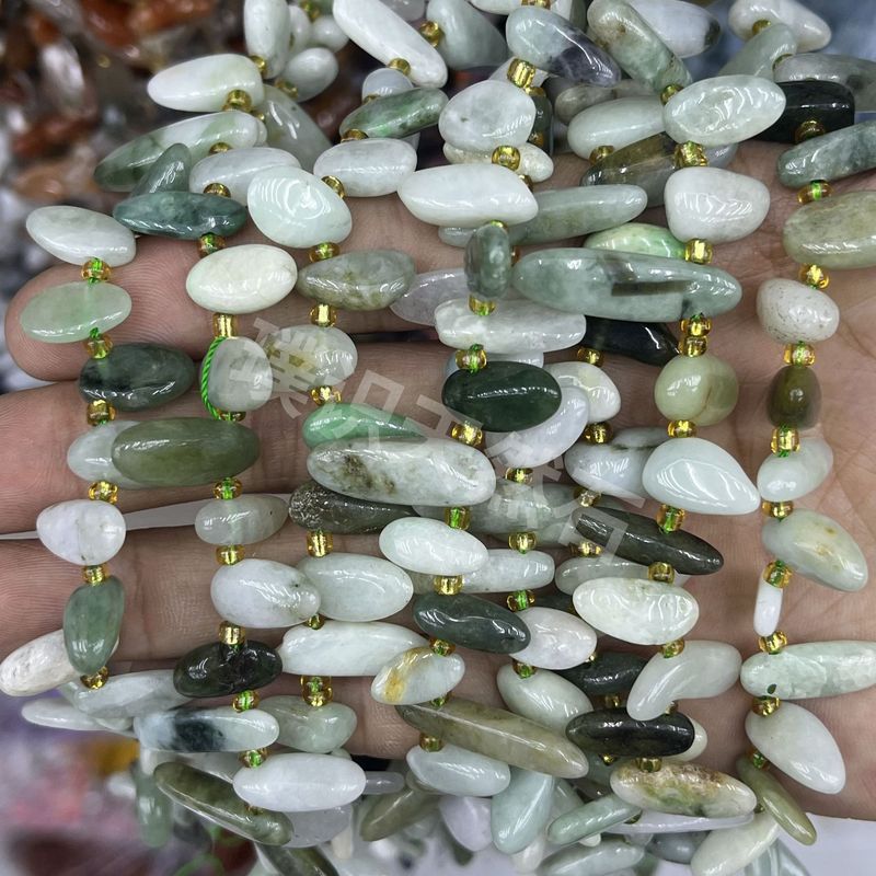 不规则长牙碎石天然石紫晶水晶玛瑙隔珠半成品DIY饰品手链配件|undefined