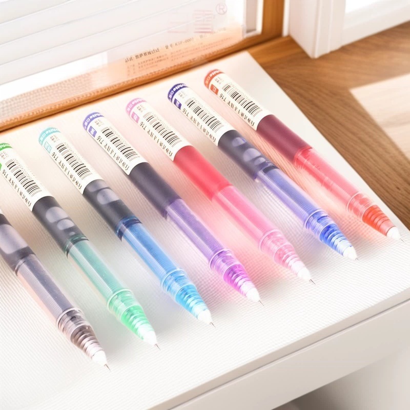 Snow White T16 Color Direct Liquid Ball Pen 0.5mm Student Mark Drawing Quick-drying Hand Account Pen Gel Pen Wholesale