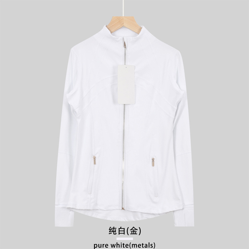 LULULACIE立领夹克金拉链DF外套上衣长袖女士健身运动跑步瑜伽服|undefined