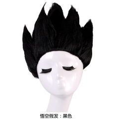 Dragon Ball Sun Wukong cosplay children's performance wig anime Dragon Ball Saiyan fluffy cos lotus head