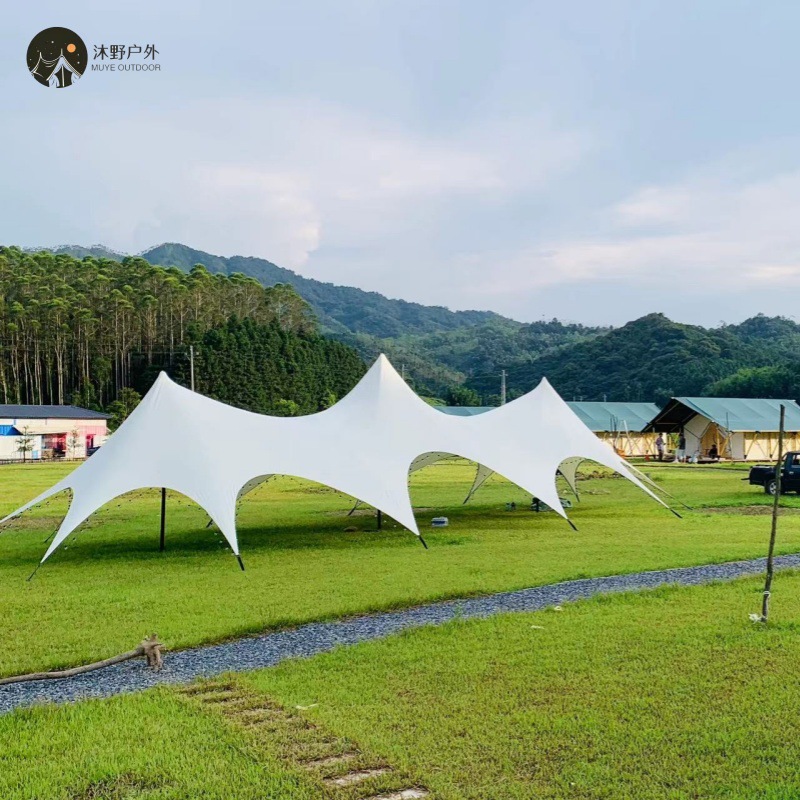 Muye al aire libre grande Wanzhong montaña camping dosel protección solar campamento a prueba de lluvia Super gran joroba carpa Oxford tela
