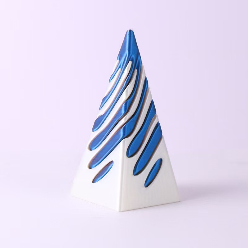 피라미드 Xuanxuanle-실크 레드와 블루 7.9cm