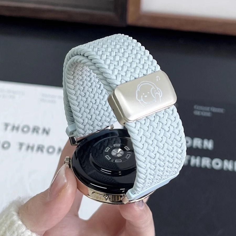 Suitable for Huawei Gt5 Watch with Nylon Magnetic Watch34Progt4 Men's and Women's Fit3 Music Puppy Weaving