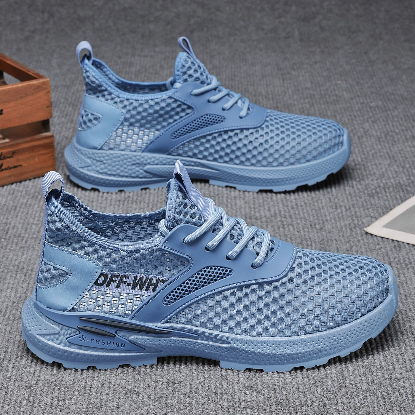 Летняя мужская обувь, новые дышащие туфли с полой сеткой, мужские модные универсальные туфли из кокоса, спортивная повседневная модная обувь для папы