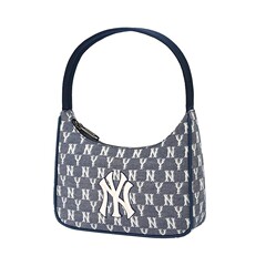 MLB クラシックデニム脇の下レトロ刺繍 NY レターフルラベルショルダーバッグファッショナブルなトレンディなハンドバッグ
