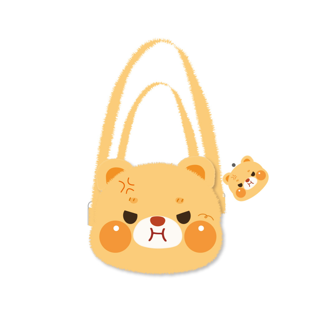 FuTumelo bolso de hombro de peluche Gatsugu y sus amigos serie de bar decoración bolsa de peluche mochila