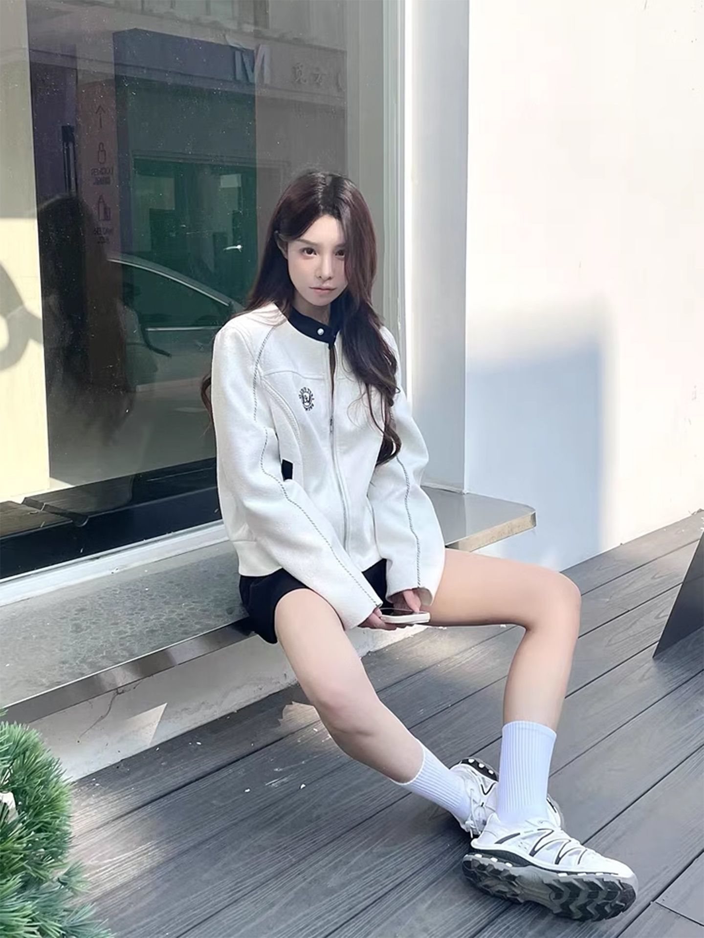 小香风气质刺绣棒球服外套女春秋小个子修身休闲开衫短款夹克上衣