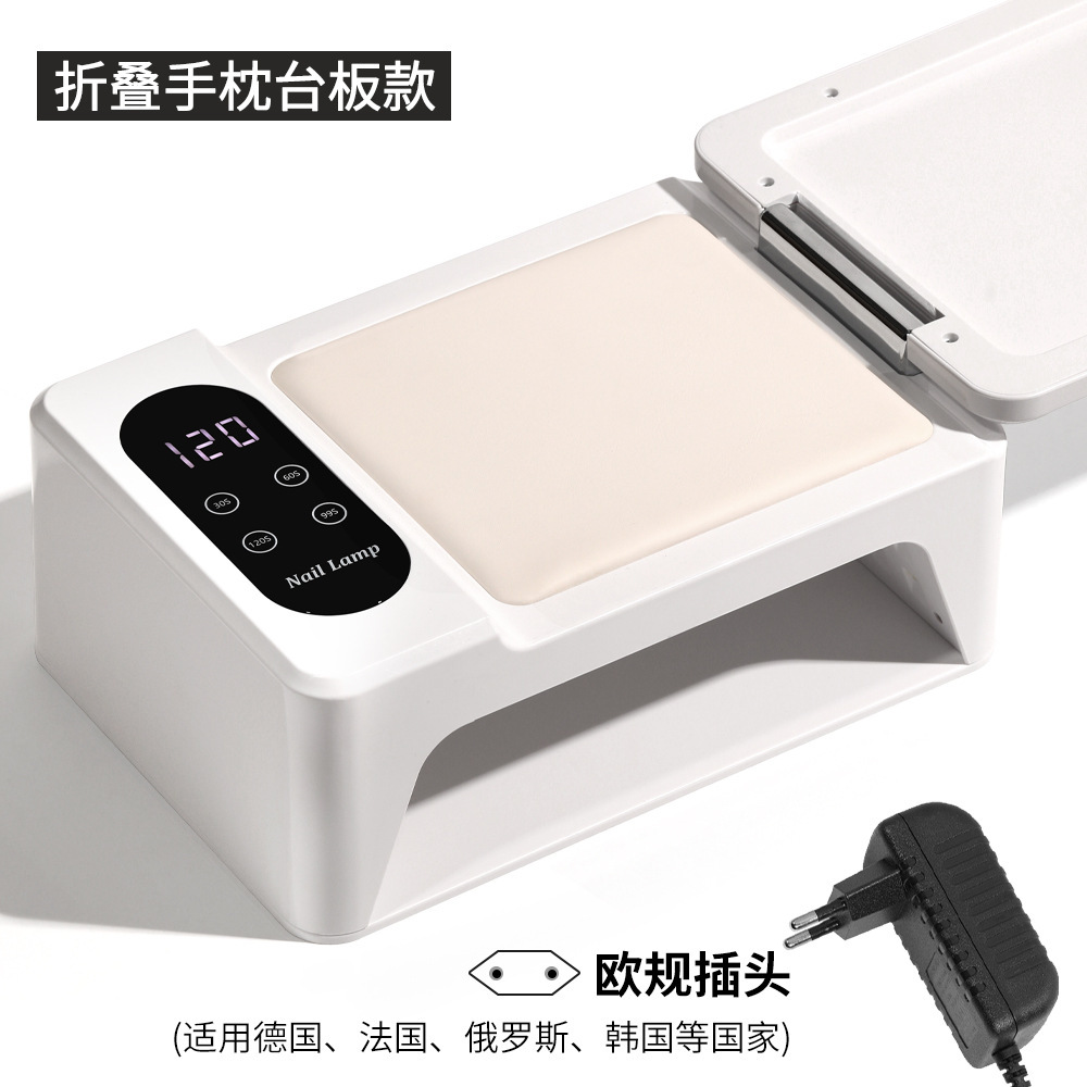 Lámpara de terapia de uñas multifuncional 96 lámpara gran espacio de máquina de terapia de uñas de goma de manivela