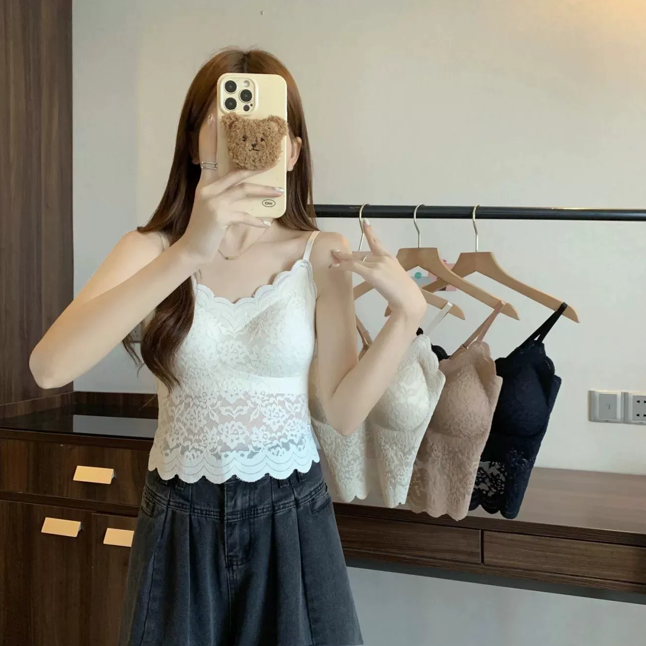 Чисто сексуальный кружевной маленький камзол жилет женский нагрудный коврик