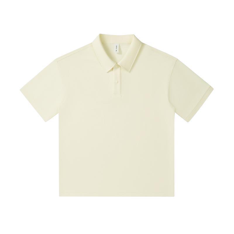 春夏新款男女潮牌港风纯棉宽松落肩短袖翻领POLO衫来图印Logo刺绣|undefined