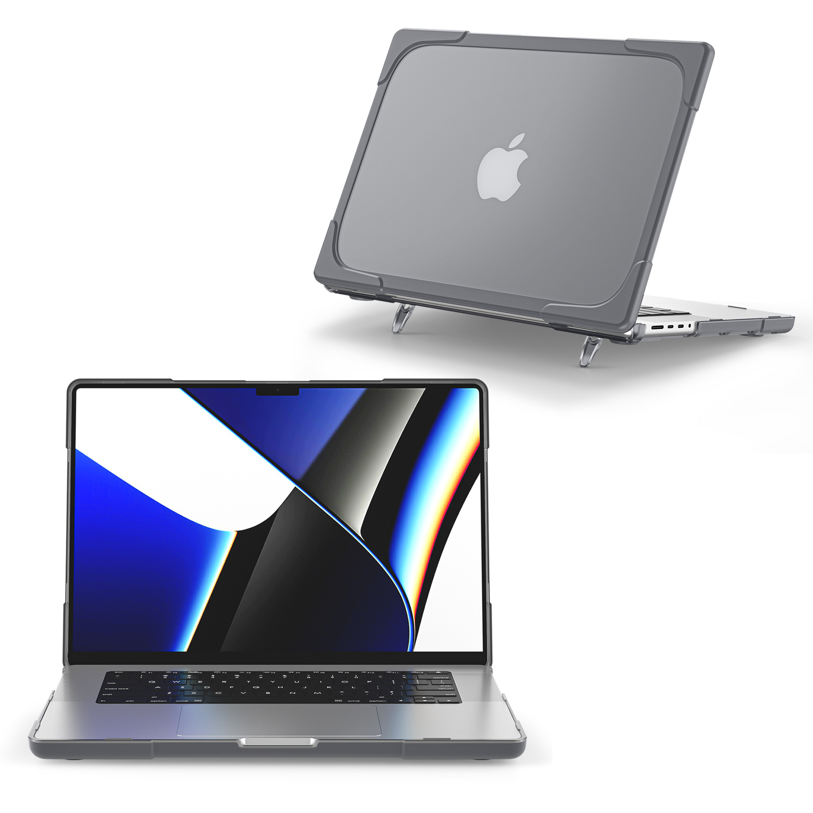 适用苹果笔记本pro14寸电脑保护套Macbook Air13散热pc支架防摔壳-阿里巴巴
