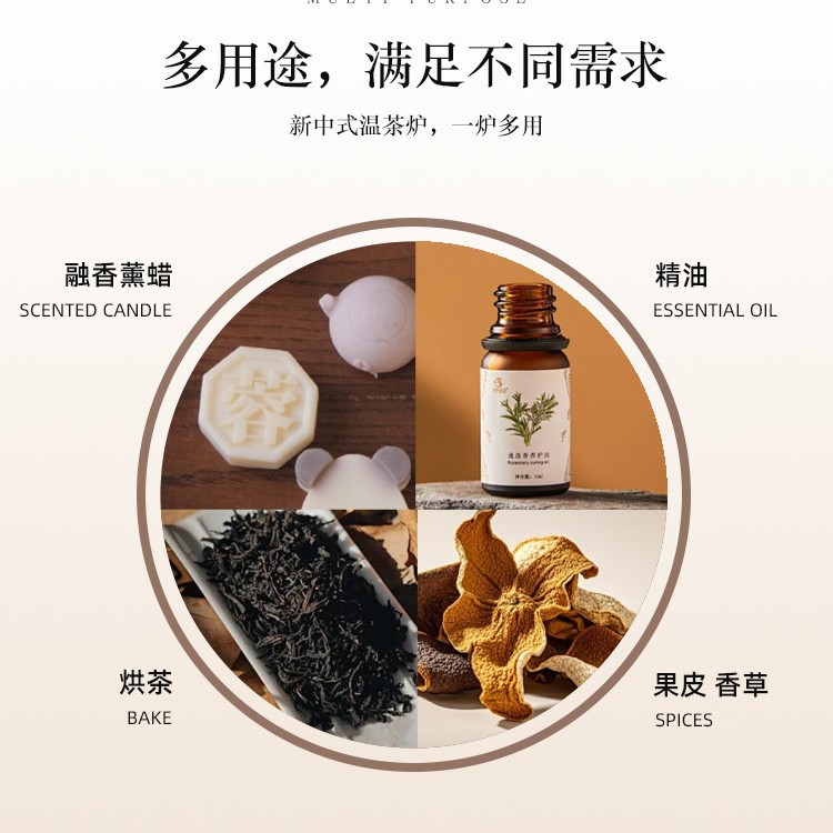 新しいティーウォーマーガラスティーセットウォーマー断熱ベースアロマセラピーストーブエッセンシャルオイルキャンドルホルダーティーウォーマー暖かいティーストーブ