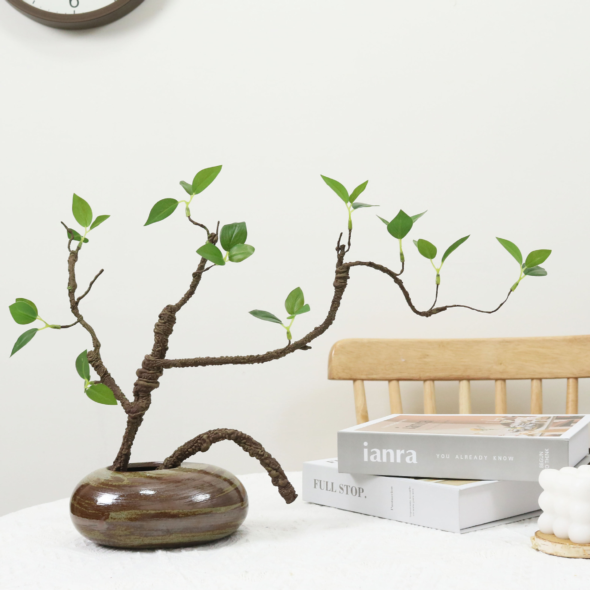 仿真花绿芽叶发泡枝仿真绿植假植物客厅餐桌装饰假花摆设花艺摆件详情12