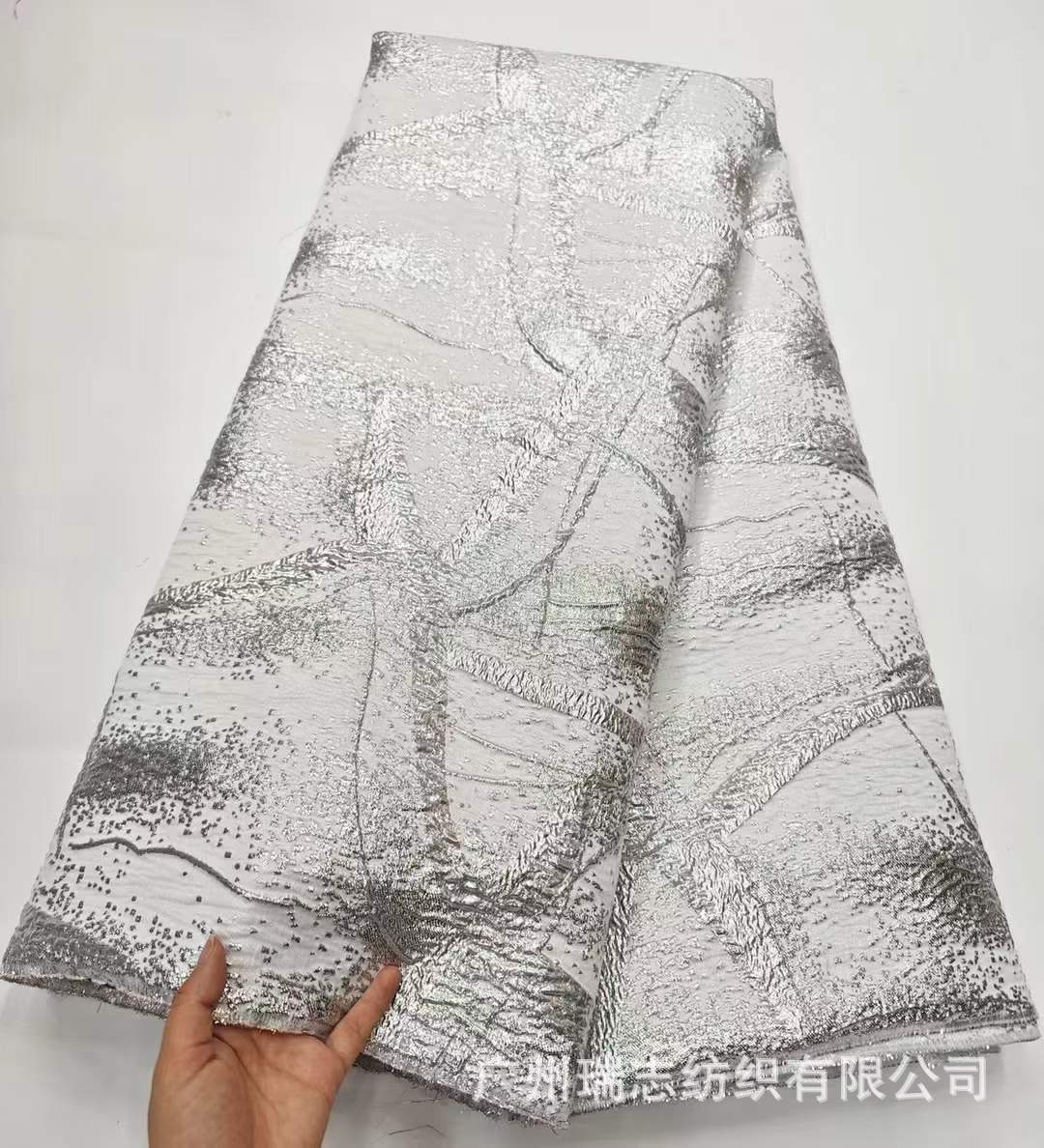 Patrón retro tela jacquard teñida en hilo Falda de mujer para banquete africano Vestido de novia Escenario Accesorios de vestuario Brocade