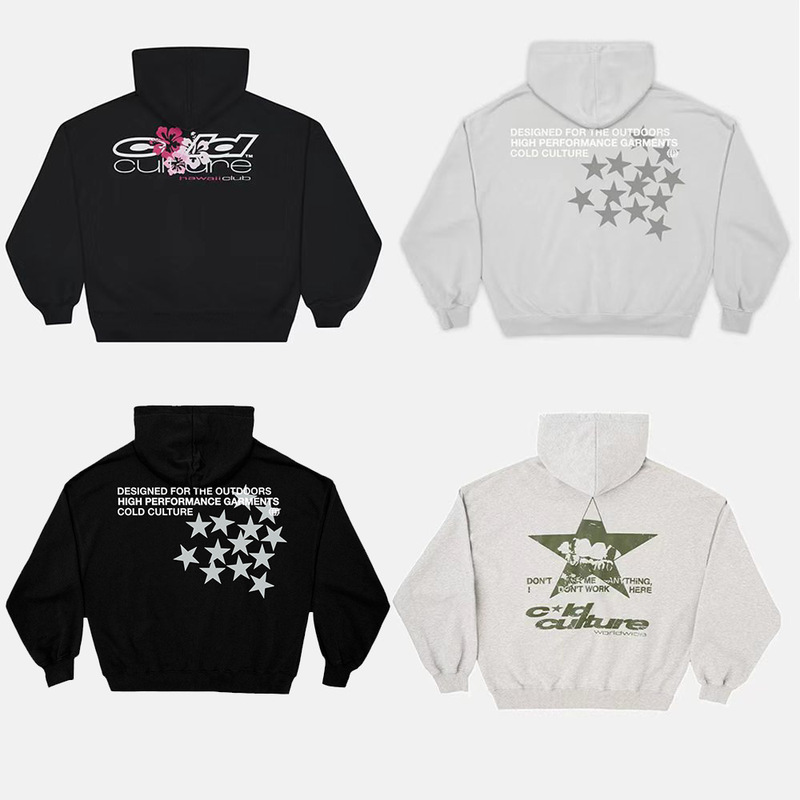 Coldculture 26New Autumn and Winter Loose-Fitting Boxy Short Hooded Sweatshirt for Men and Women, Trendy Brand Cross-Border Coldculture 26New Autumn and Winter Loose-Fitting Boxy Short Hooded Sweatshirt for Men and Women, Trendy Brand Cross-Border