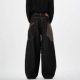 American Style Retro Plaid Stitching Machete Jeans Men's Spring and Autumn New Distinctive Street Vibe Wide Leg All-match Trousers