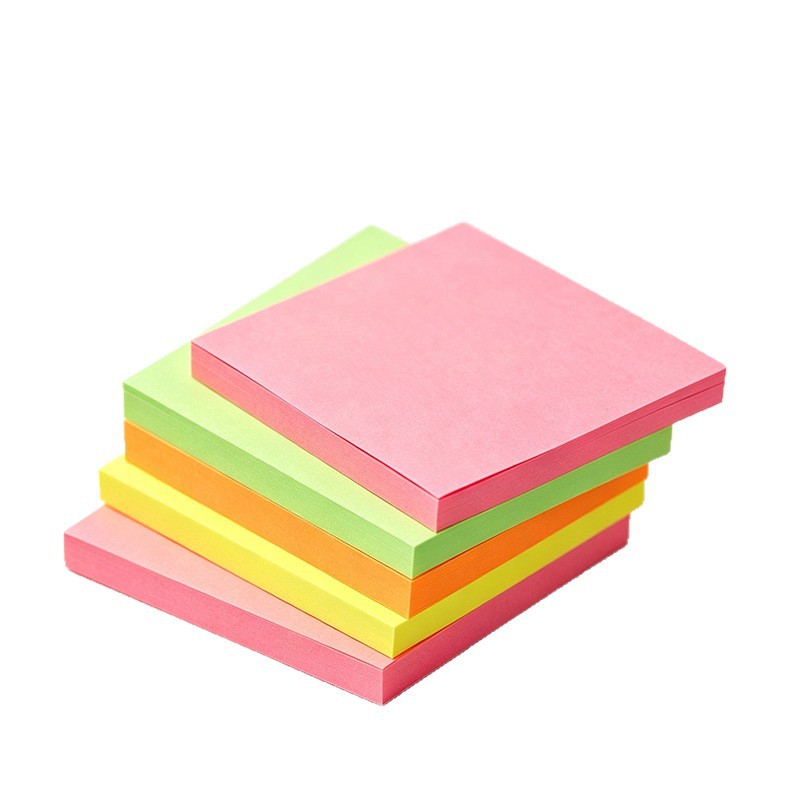 Post-it fluorescente de cinco colores 100 / papel de tarjetas de papel de tarjetas de color transfronterizas para la fábrica de origen image 6