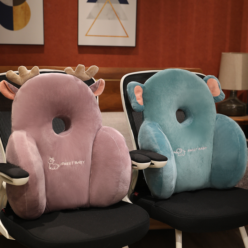 Office Seat Cushion Chair Lumbar Support Cushion Car Lumbar Support Pregnant Women Sedentary Lumbar Pillow Back Cushion Sofa Pillow