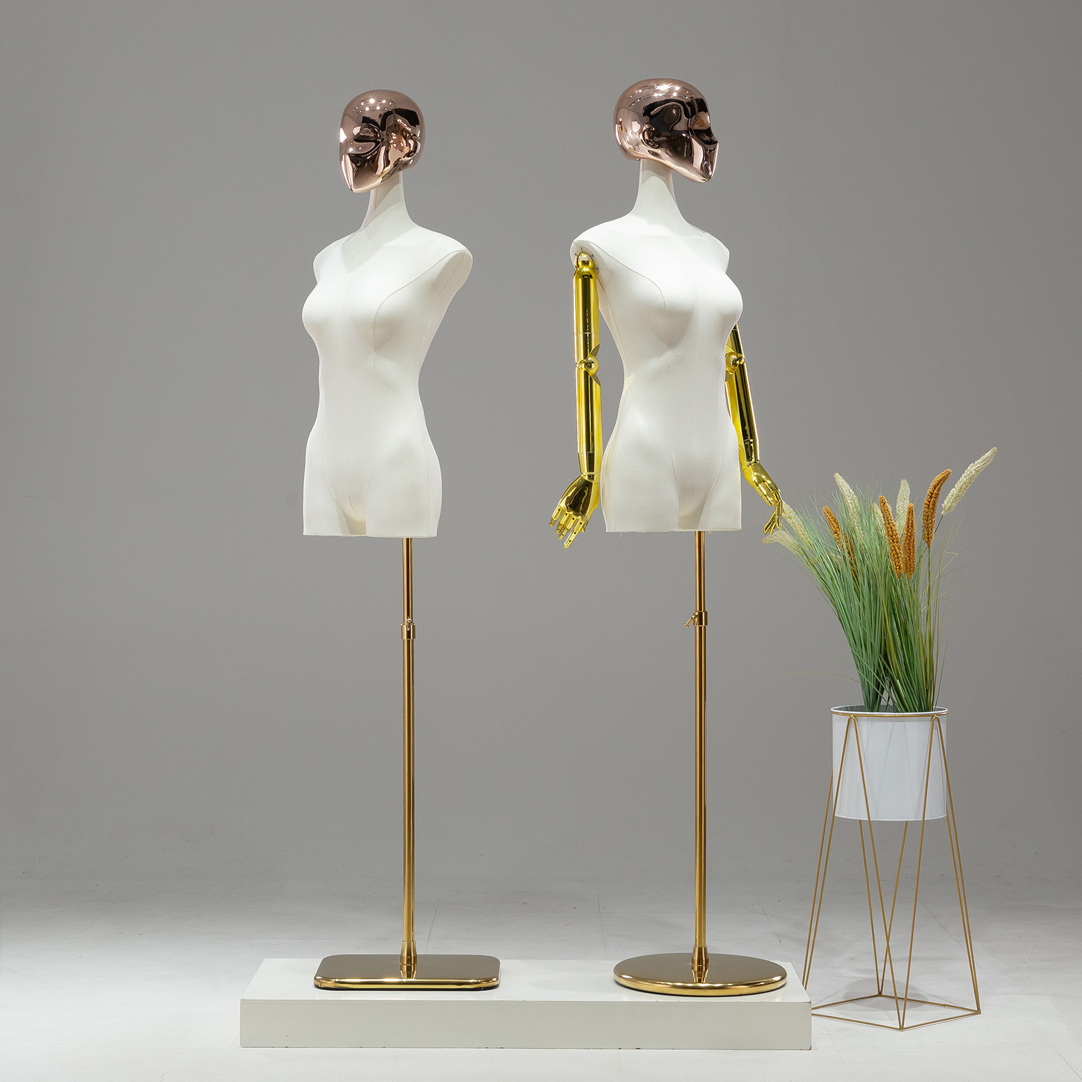 Maniquí Femenino de Busto con Clavícula de Plástico para Tiendas de Ropa y Escaparates image 1